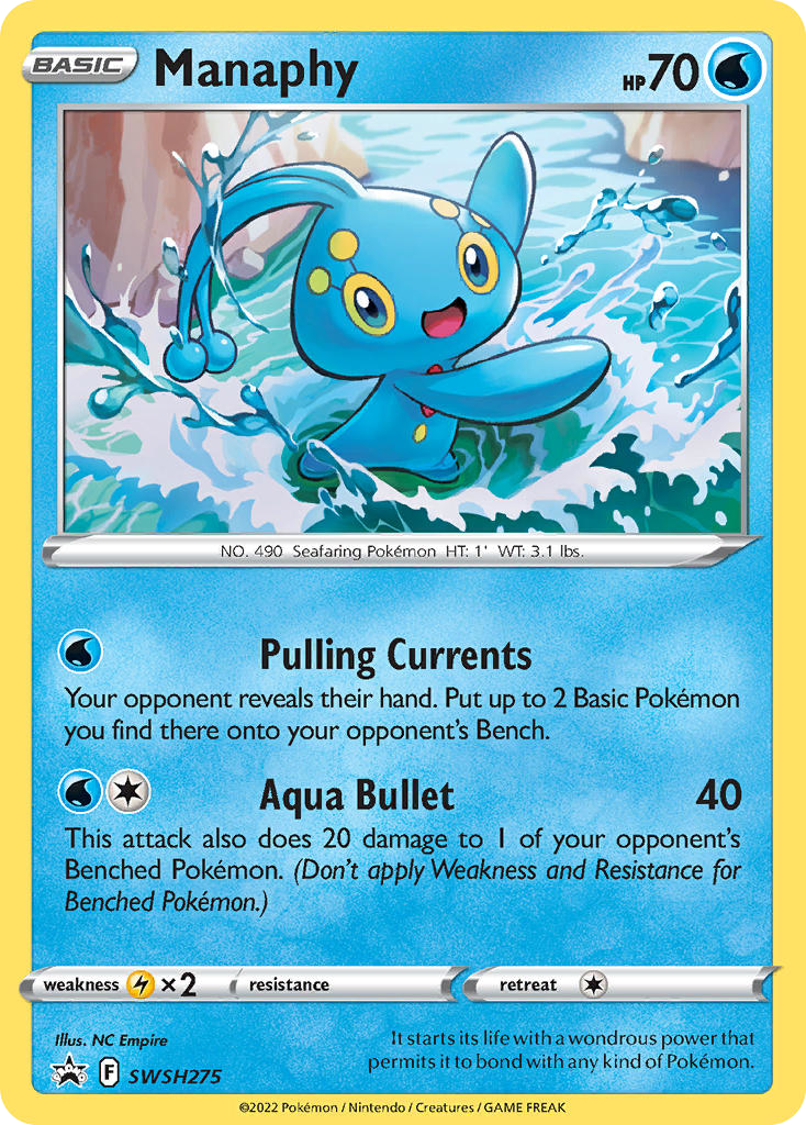 Manaphy - SWSH275/307 - SWSH Black Star Promos SWSHP - Promo