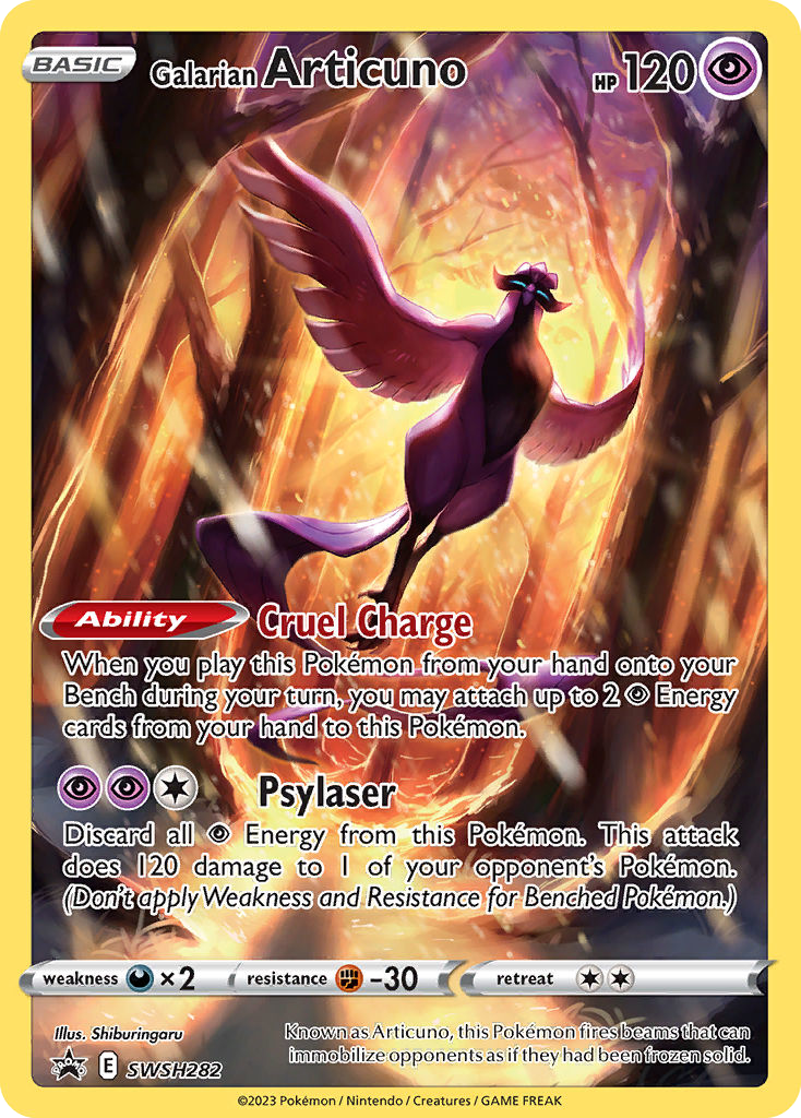 Galarian Articuno - SWSH282/307 - SWSH Black Star Promos SWSHP - Promo