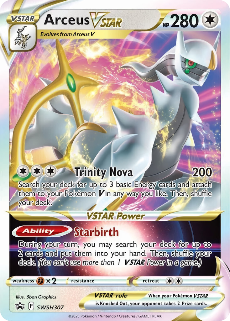 Arceus VSTAR - SWSH307/307 - SWSH Black Star Promos SWSHP - Promo