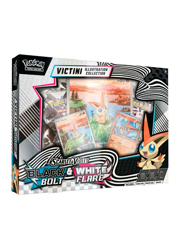 Pokemon TCG: Victini Illustration Collection Black Bolt & White Flare INGLES (Scarlet & Violet)