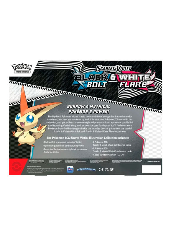 Pokemon TCG: Victini Illustration Collection Black Bolt & White Flare INGLES (Scarlet & Violet)