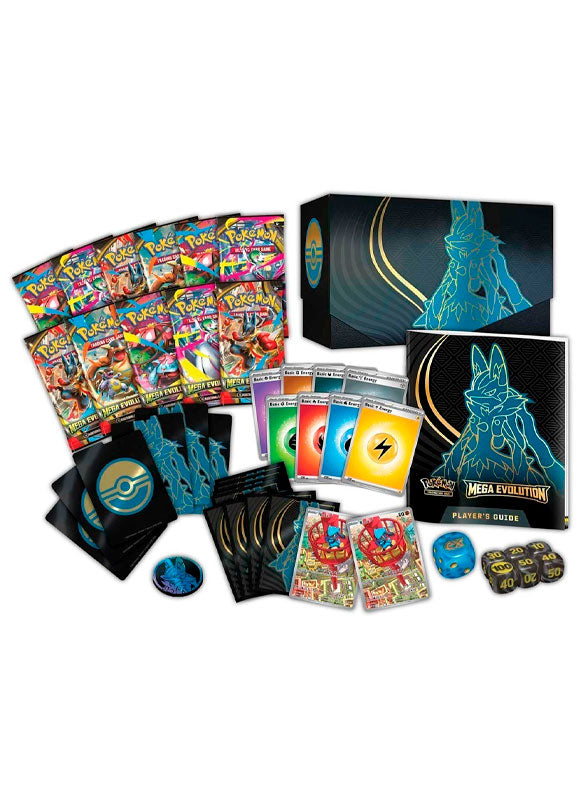 (RESERVA) Pokemon TCG: Mega Evolution Lucario - Elite Trainer Box INGLES (Scarlet & Violet)