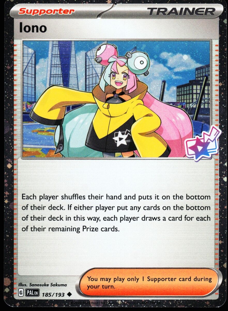 Iono - 185/193 - STAMPED PROMO Paldea Evolved SV2 - Uncommon